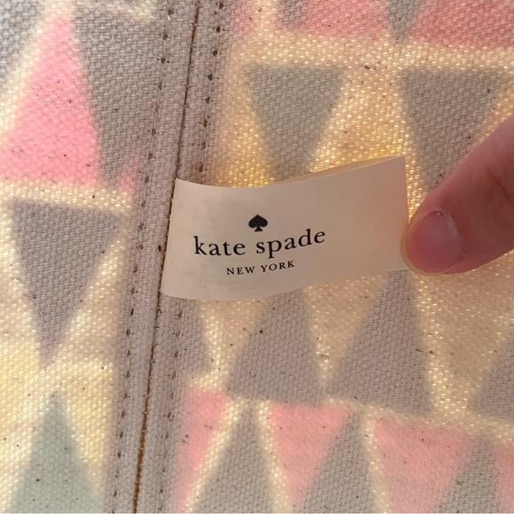 Kate Spade Francis Capri Espadrille Tote Shoulder Summer Bag in Geogeo - Picture 9 of 12